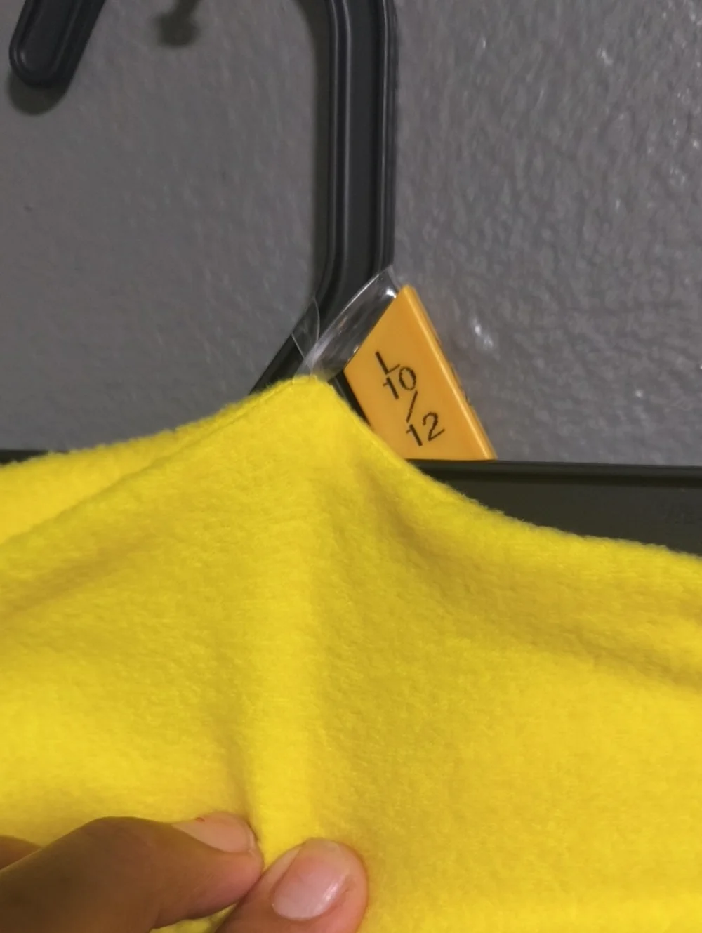 SpongeBob SquarePants Yellow Kids One-Piece Hoodie Pajama Size 10 -12